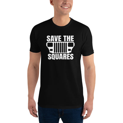 Save the Squares White Short Sleeve T-shirt