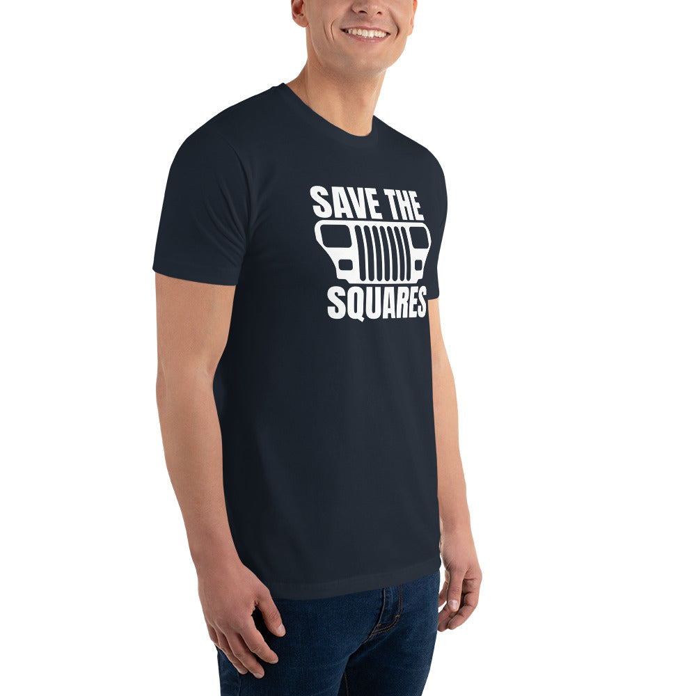 Save the Squares White Short Sleeve T-shirt