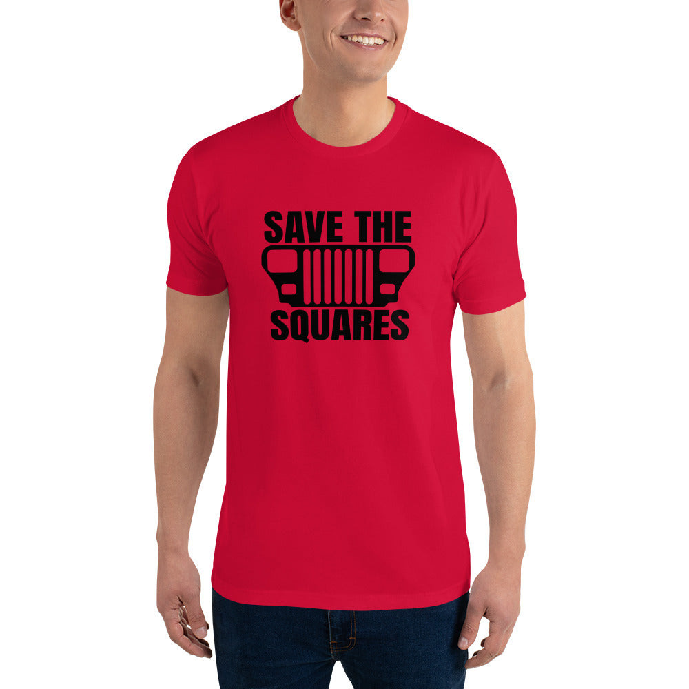 Save the Squares Black Logo Short Sleeve T-shirt