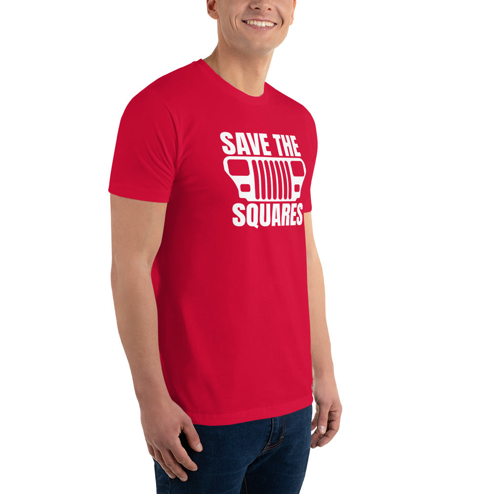 Save the Squares White Short Sleeve T-shirt