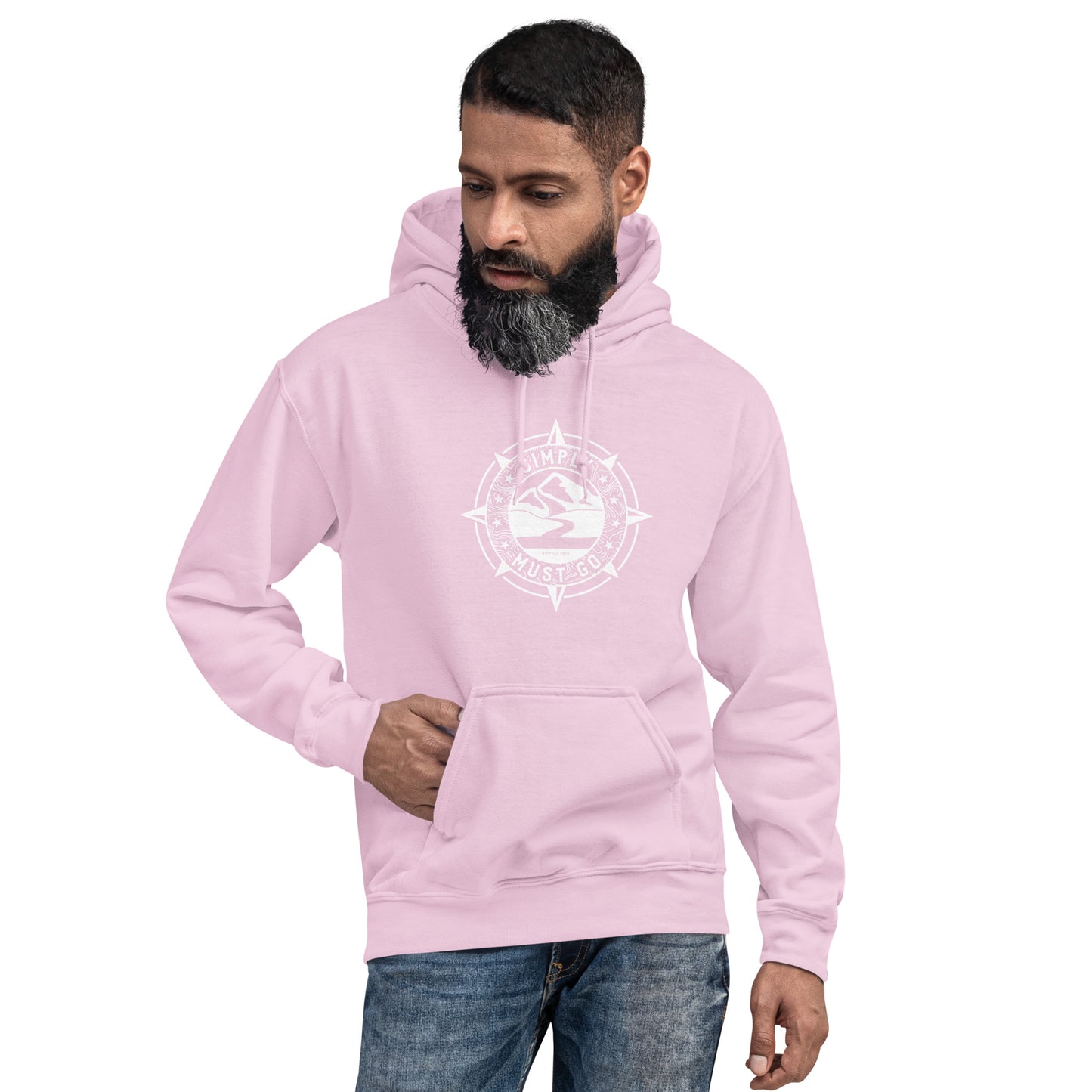 Simply Must Go White Logo Hoodie