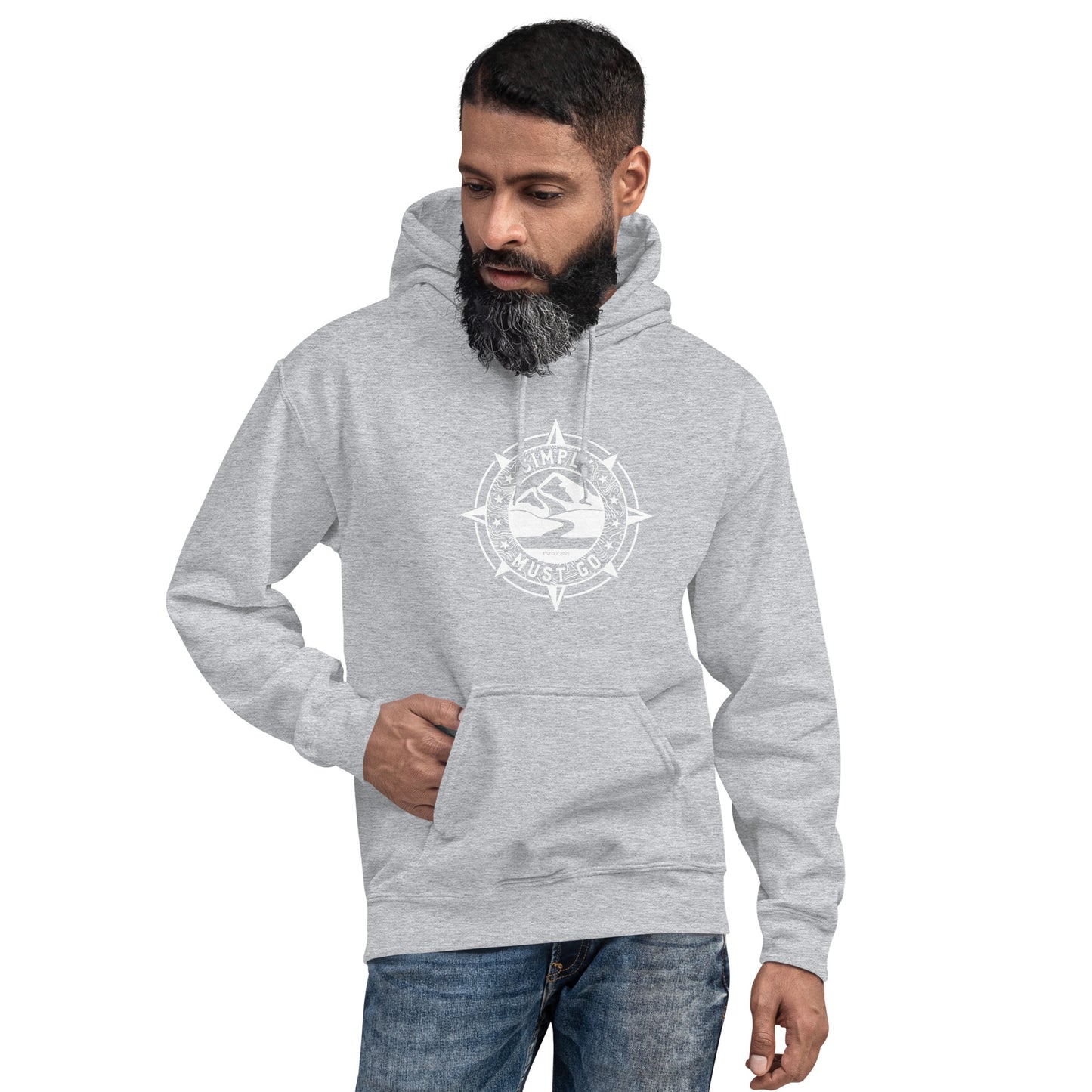 Simply Must Go White Logo Hoodie